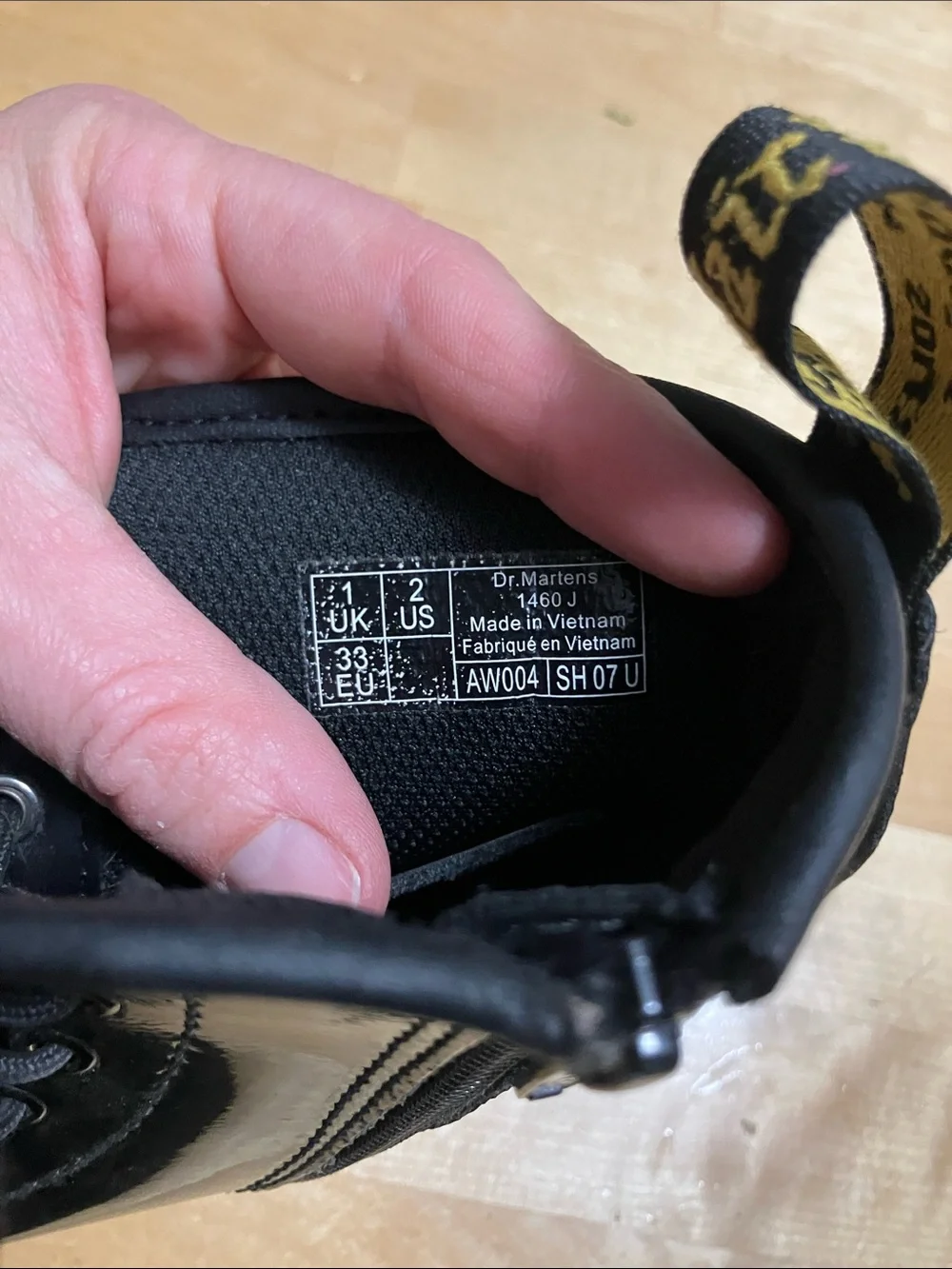 Dr. Martens Black High-Top Lace-Up Kids Boots
